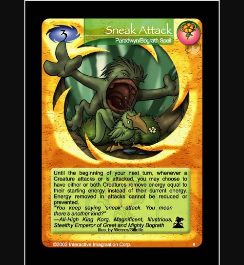 Sneak Attack - Paradwyn